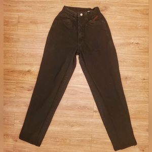 Vintage 90's Rocky Mountain Western Jeans black denim Sz 3/4 inseam 32"